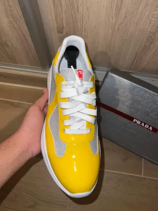 Zapatillas Prada Hombre Amarillas