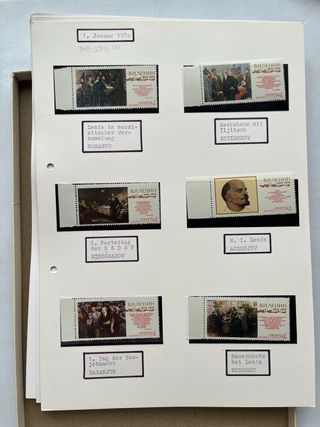 Sellos Rusia Tematica Arte 38 Hojas Nuevos** MNH