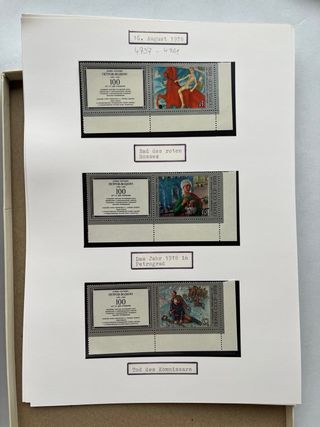 Sellos Rusia Tematica Arte 38 Hojas Nuevos** MNH
