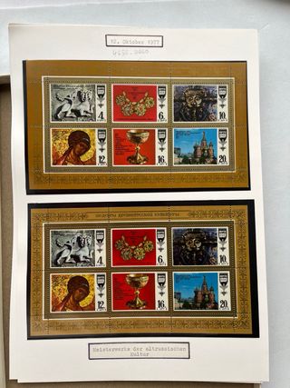 Sellos Rusia Tematica Arte 38 Hojas Nuevos** MNH