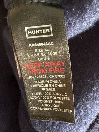 Calcetines Hunter Kids Azul Marino Talla XL