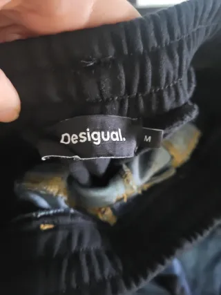 Pantalón Desigual Denim y Negro Talla M