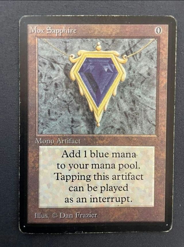 Mox Sapphire LEB Magic The Gathering