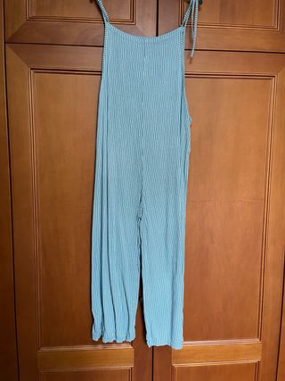 Mono a rayas azul y blanco