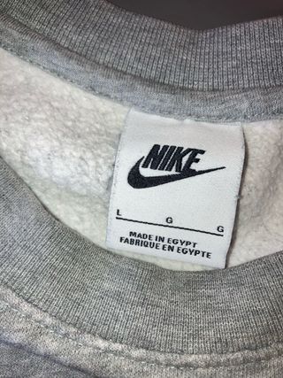 Sudadera Nike Gris Logo Bordado