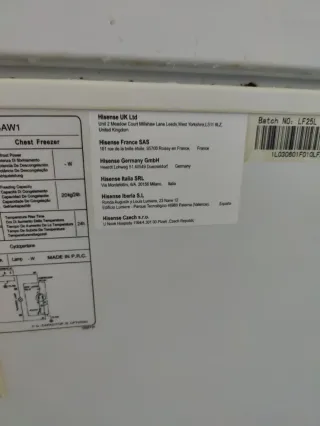 Arcón Congelador Hostelería