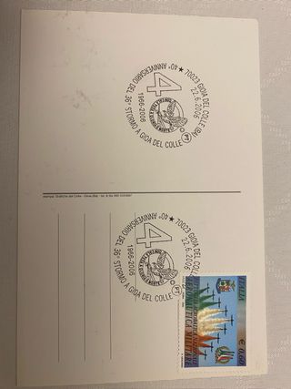 2 Cartoline Ricordo 36° Stormo Gioia del Colle