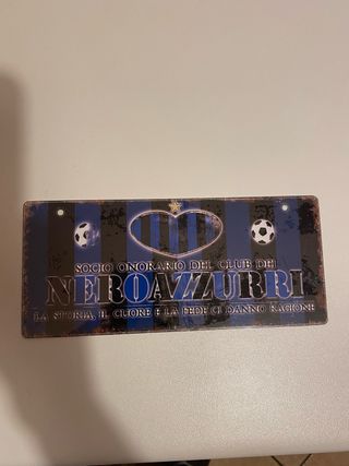 Targa Inter Nerazzurri Vintage