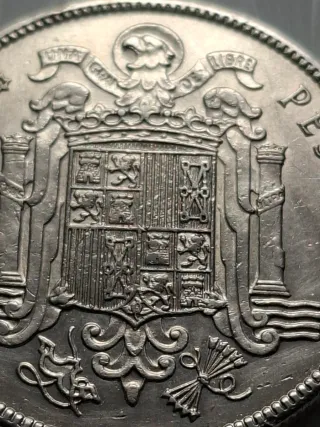 Moneda Cinco Pesetas Franco 1949-*52- Negociables.