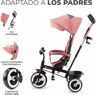 Triciclo Kinderkraft Aston Evolutivo Rosa