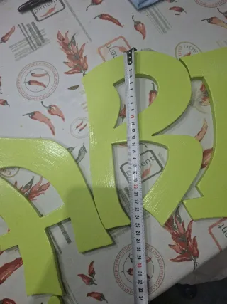 Letras de madera para pintar