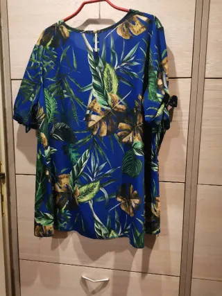 Blusa estiva donna fantasia tropicale nr 125