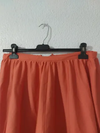 Falda elástica salmón talla única
