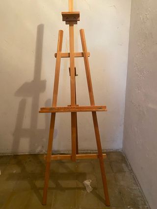 Caballete de madera para pintar
