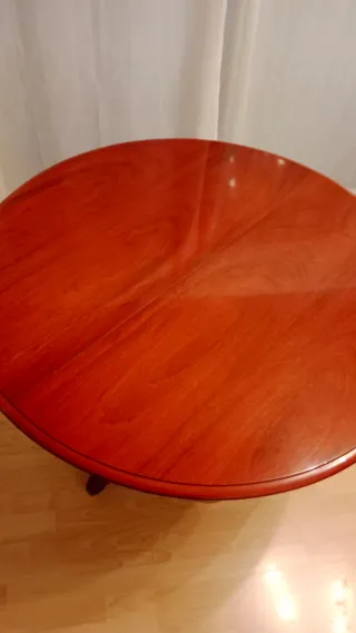 Mesa redonda extensible madera comedor