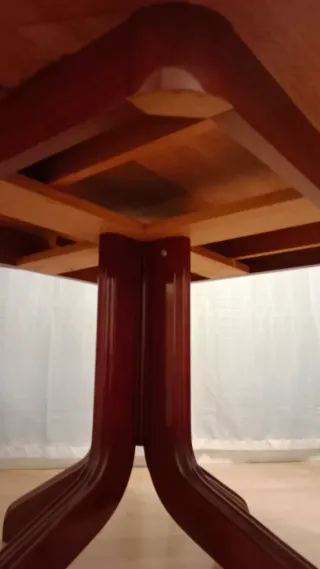 Mesa redonda extensible madera comedor