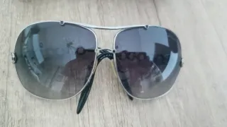 Occhiali da sole catena argento