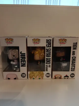 Funko Pop! Dragon Ball Z Jiren, Goku, Tien y Chaoz