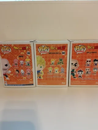 Funko Pop! Dragon Ball Z Jiren, Goku, Tien y Chaoz