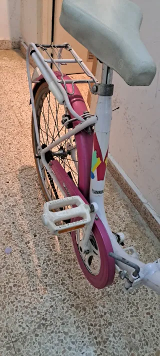 Bicicleta Plegable Rosa
