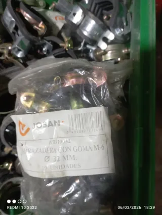 lote Abrazadera con goma JOSAN Ø 32 mm M-6
