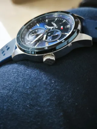 Reloj Tommy Hilfiger Hombre Azul y Plateado