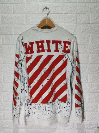 Felpa Off-White uomo M stampa splatter