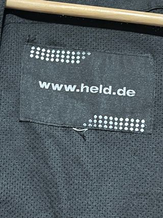 Chaqueta de Moto Held Negra y Gris