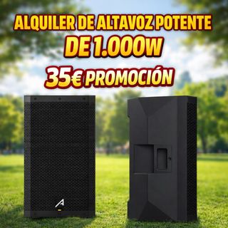 ALQUILER DE ALTAVOZ POTENTE 1.000w 35€ EN PROMO