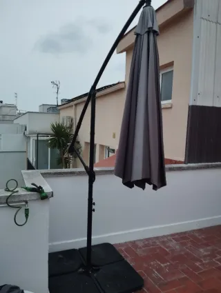 Sombrilla TILLVEX Antracita 300/350 cm