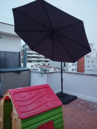 Sombrilla TILLVEX Antracita 300/350 cm