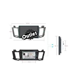 UF RADIO GPS ANDROID 12 PARA TOYOTA RAV4 13-17 M010188L1