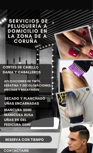 Peluquera a dimicilio en a coruña ciudad/ barbera
