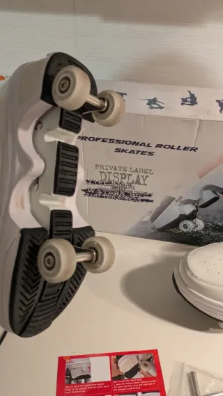 Patines 4 Ruedas Blancos Talla 40