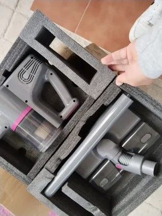 Aspiradora sin cables USB gris