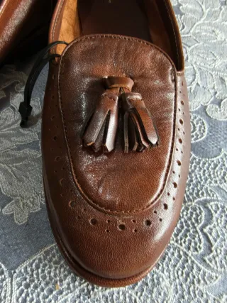 Mocasines de cuero Zara Marrones