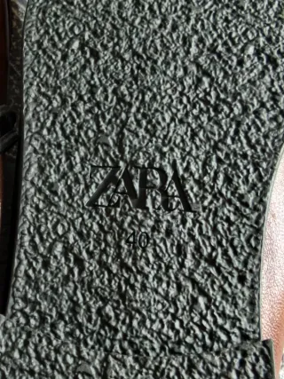 Mocasines de cuero Zara Marrones