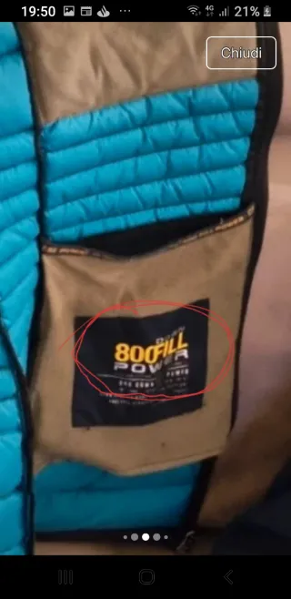 Piumino 100 gr.Colmar donna nero