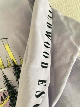 Sudadera Lila Montaña Talla S