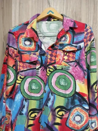 Vestido estampado multicolor