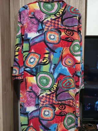 Vestido estampado multicolor