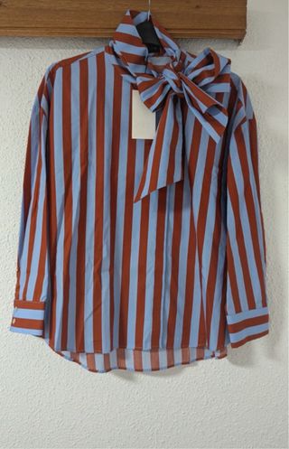 Camisa Zara lazo rayas viral