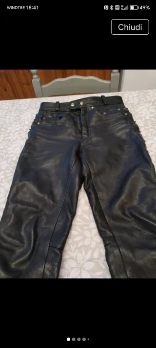 Pantaloni uomo vera pelle