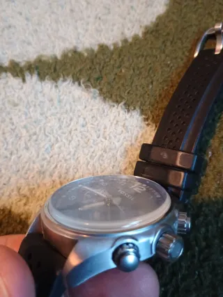 Reloj Fossil Cronógrafo Azul y Plateado