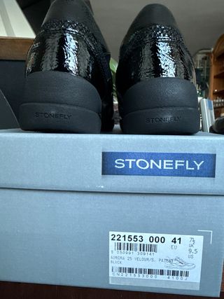 Zapatos Stonefly Negros Mujer