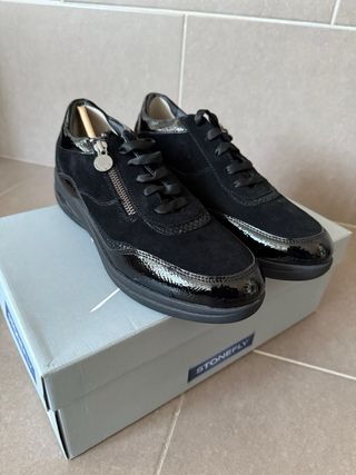 Zapatos Stonefly Negros Mujer