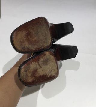 Zapatos Celine Piel Grabada Tacón talla 36 1/2