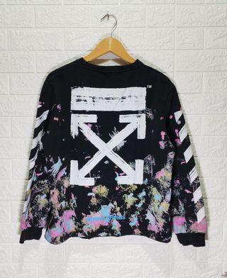 Felpa Off-White Paint Splatter Nera M