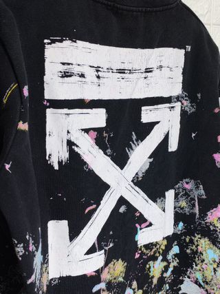 Felpa Off-White Paint Splatter Nera M