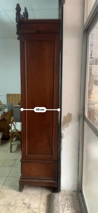 Armario Modernista Madera y Cristal